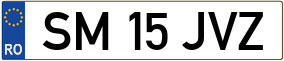 Trailer License Plate